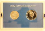 Norwegen 1 & 5 Kroner 1991 Olav V. & Harald V. Proof