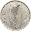 Irland 1/2 Crown 1940 Republik xf