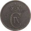 Dänemark 2 Øre 1883 Christian IX. f