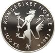 Norwegen 2 x 100 Kroner 1993 Harald V. proof