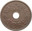 Dänemark 5 Øre 1929 N Christian X. vf