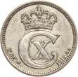 Dänemark 10 Øre 1915 VBP Christian X. xf-