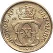Dänemark 1/2 Krone 1924 HCN Christian X. xf+