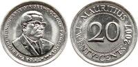 Mauritius 20 Cents Portrait von Sir Seewoosagur Ramgoolam KT -