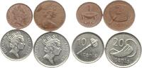 Fiji Lot mit Cents Elisabeth II. -