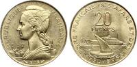Franz. Afars et des Issas/Dijbouti 20 Francs Republik -