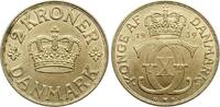 D&auml;nemark 2 Kroner 1939 Christian X. 1912-1947 vz+ 15.38 &pound;  +  17.09 &pound; shipping