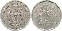 Seyschellen 5 Rupien Kokospalme -