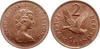 Falkland Inseln 2 Pence Elisabeth II., Gans -