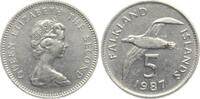 Falkland Inseln 5 Pence Elisabeth II., Albatros -