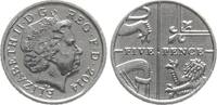 Großbritannien 5 New Pence Elisabeth II., 1952-2022 -