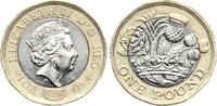 Gro&szlig;britannien 1 Pfund 2016 Elisabeth II., 1952-2022 vz+ 3.42 &pound;  +  17.09 &pound; shipping