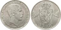 Norwegen 50 &Oslash;re 1918 H&aring;kon VII. vz+ 34.18 &pound;  +  17.09 &pound; shipping