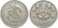 Portugal 5 Escudos 1963 Kursm&uuml;nze ss-vz 4.27 &pound;  +  17.09 &pound; shipping