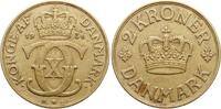 D&auml;nemark 2 Kroner 1936 N Christian X. 1912-1947 ss 12.82 &pound;  +  17.09 &pound; shipping