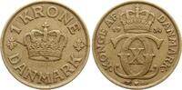 D&auml;nemark 1 Krone 1934 N Christian X. fss 5.13 &pound;  +  17.09 &pound; shipping