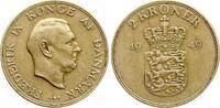 D&auml;nemark 2 Kroner 1949 N Friedrich IX., 1947-1972 ss+ 10.25 &pound;  +  17.09 &pound; shipping