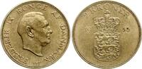 D&auml;nemark 2 Kroner 1955 N Friedrich IX., 1947-1972 vz 8.55 &pound;  +  17.09 &pound; shipping