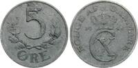 D&auml;nemark 5 &Oslash;re 1945 N Christian X. vz- 21.36 &pound;  +  17.09 &pound; shipping
