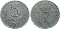 D&auml;nemark 5 &Oslash;re 1944 N Christian X. ss-vz 3.42 &pound;  +  17.09 &pound; shipping