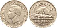 Kanada 5 Cents 1940 Georg VI., 1937-1951 ss 0.85 &pound;  +  16.93 &pound; shipping