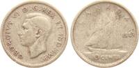 Kanada 10 Cent 1942 Georg VI., 1837-1951 ss 5.08 &pound;  +  16.93 &pound; shipping