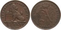 Belgien 2 Centimes Albert I., 1909-1934 -