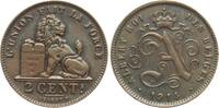 Belgien 2 Centimes Albert I., 1909-1934 -