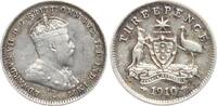 Australien Threepence Edvard VII. -