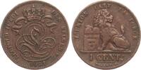 Belgien 1 Centimes Leopold II., 1865-1909 -