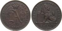 Belgien 2 Centimes Albert I., 1909-1934 -