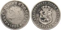 Bulgarien Ferdinand I. (als Fürst) 2,5 Stotinki 1888 s-ss