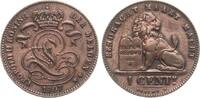 Belgien 1 Centimes Leopold II., 1865-1909, flämische Variante -