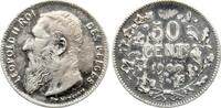 Belgien 50 Centimes Leopold II., 1865-1909 -