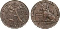Belgien 1 Centime Albert I., 1909-1934 -