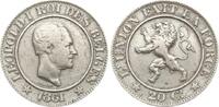 Belgien 20 Centimes Leopold I., 1831-1865 -