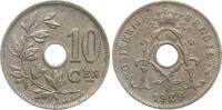 Belgien 10 Centimes Albert I., 1909-1934 -