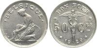 Belgien 50 Centimes Albert I., 1909-1934 -