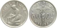 Belgien 50 Centimes Albert I., 1909-1934 -