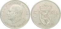 Norwegen 5 Kroner 1965 Olav V., 1957-1991, Kursmünze ss+ 5.20 £  +  17.34 £ shipping