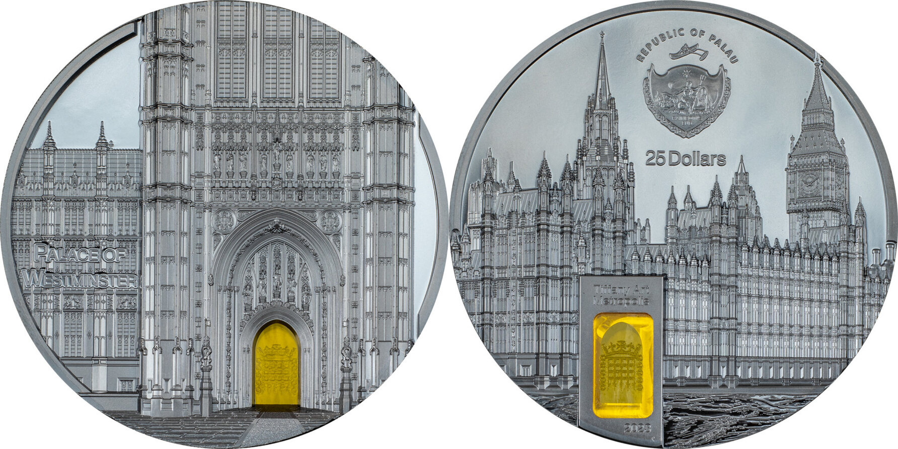 LONDON Tiffany Art Metropolis 1 Kg Kilo Silver Coin 50$ Palau 2023