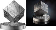 Ghana 5 Cedis 2025 2 OZ Space Cube Muonionalusta - pure Meteorite AF