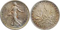  1 Franc 1909 1 Franc Semeuse ss+ 8.67 £  +  7.37 £ shipping