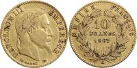  10 Francs 1867 10 Francs Napol&eacute;on III T&ecirc;te Laur&eacute;e ss 439.25 &pound;  +  32.08 &pound; shipping