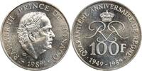 Monaco Argent 100 Francs 1989 100 Francs Rainier III 40&egrave;me Anniversaire ... 45.70 &pound;  +  30.04 &pound; shipping