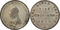 Allemagne Argent - Prusse 4 Groschen 1818 4 Groschen Frederic Guillaume ... 13.00 £  +  7.37 £ shipping