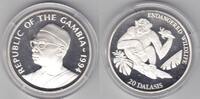 Gambia 20 Dalasis 1994 Schimpanse proof 32.94 £  +  8.67 £ shipping