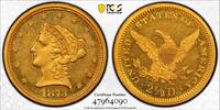 USA 1873 $2.50 Closed 3 $2.50 1873 PR62 PCGS