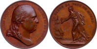 France Frankreich Medaille Bronze France Bronze Medal 1814 Ludwig XVIII Peace of the World Prooflike -