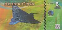 Atlantic Ocean 5 Dollars Atlantic Ocean 5 Dollars 2017 UNC -